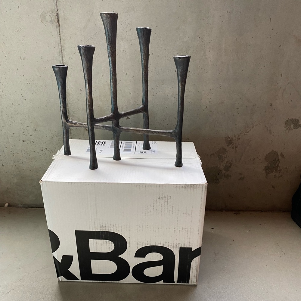 Crate & Barrel candleabrum